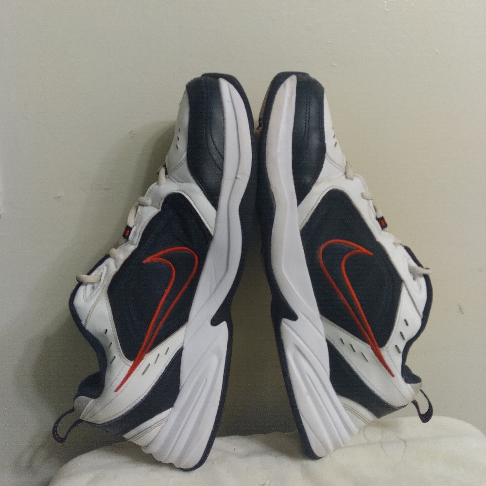 Mens Nike Air Monarch IV 415445-101 Black and White Sneakers Size 14 - Picture 16 of 16